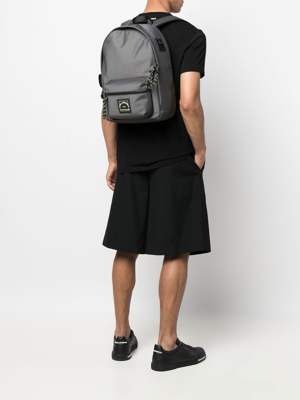 Karl Lagerfeld logo-patch backpack - Image 2