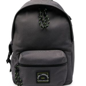 Karl Lagerfeld logo-patch backpack