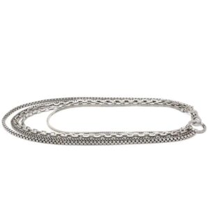 Karl Lagerfeld  x Alled-Martinez layered multi-chain belt