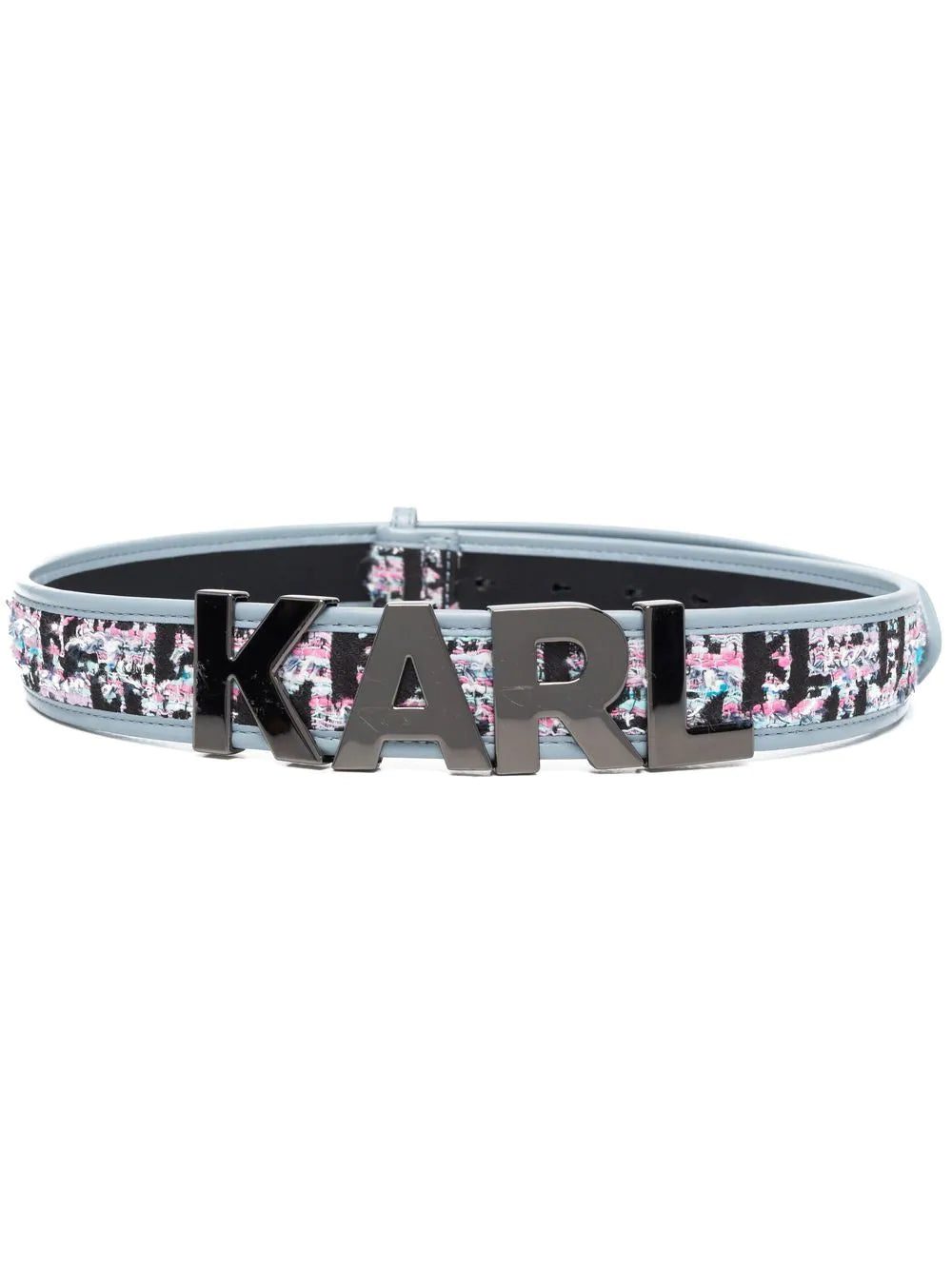Karl Lagerfeld K/Letters bouclé belt