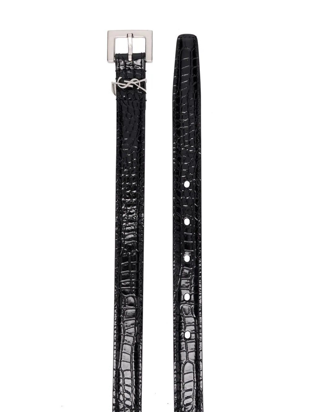 Saint Laurent croc-effect belt - Image 2