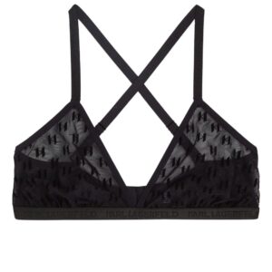 Karl Lagerfeld all-over logo-pattern bra