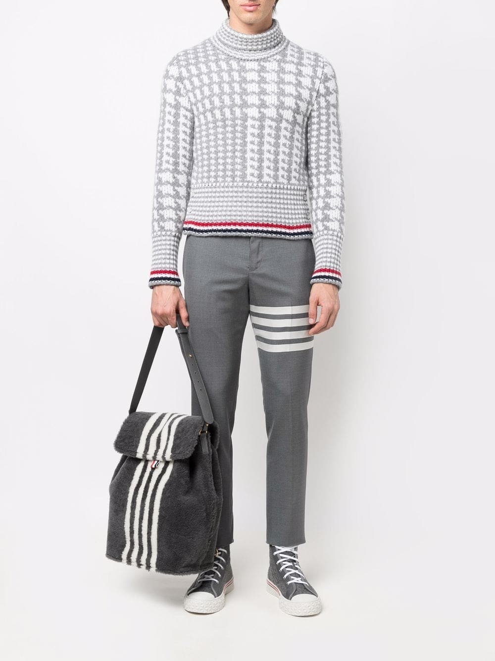 Thom Browne 4-Bar stripe backpack - Image 2