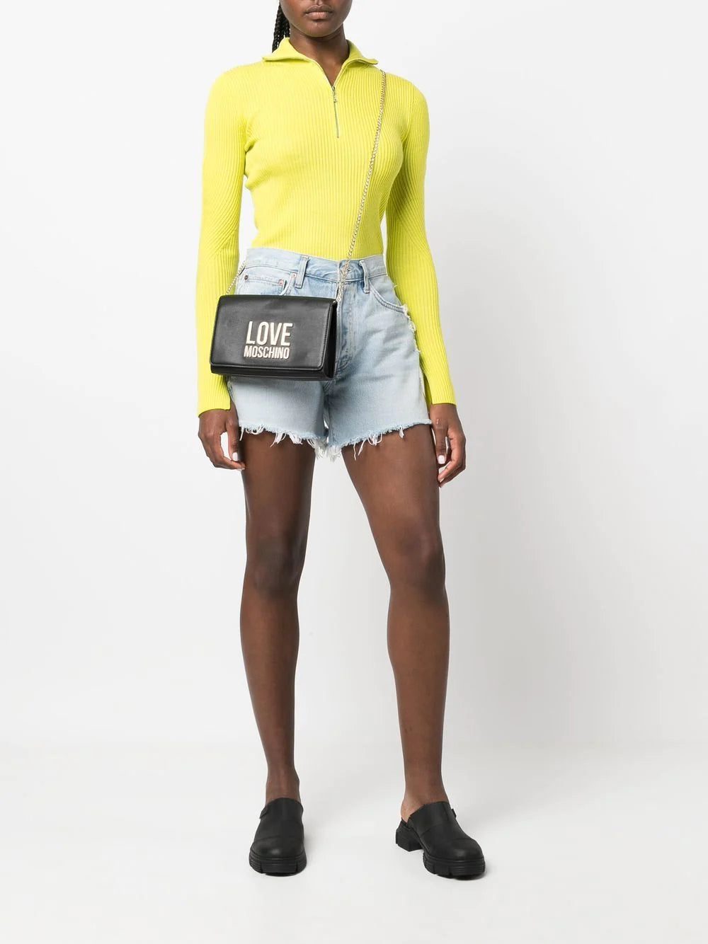 Love Moschino logo-lettering faux-leather clutch bag - Image 2