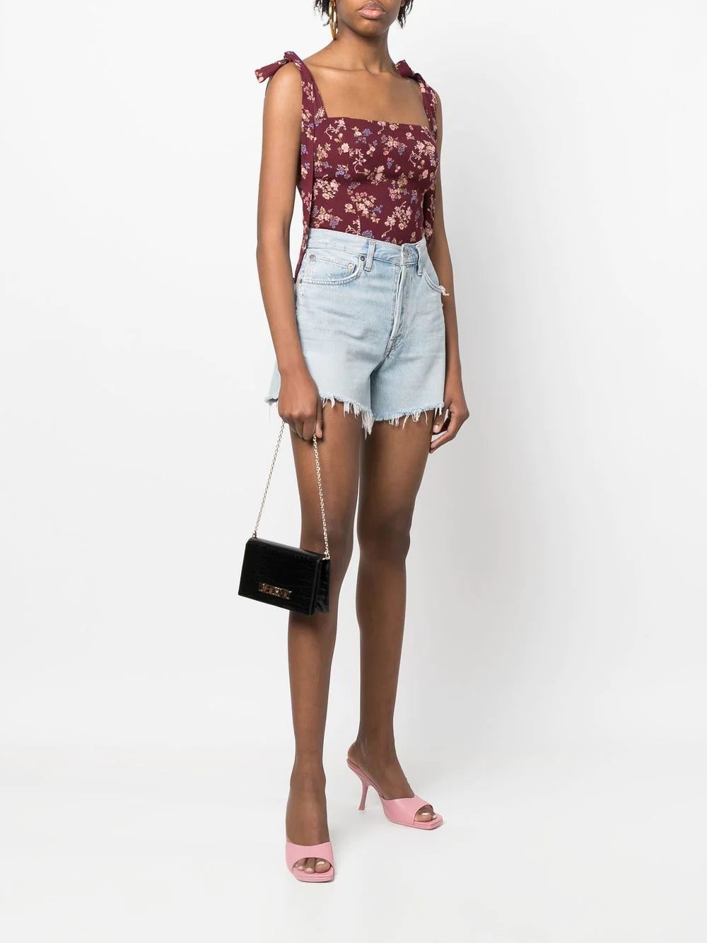 Love Moschino croc-effect wallet-on-chain - Image 2