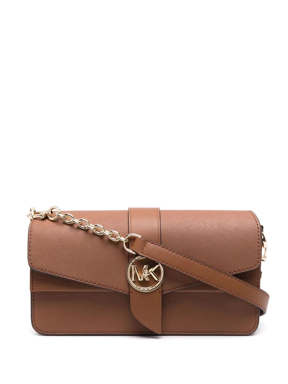 Michael Michael Kors logo-plaque leather shoulder bag