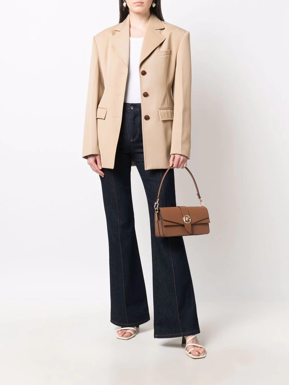 Michael Michael Kors logo-plaque leather shoulder bag - Image 2