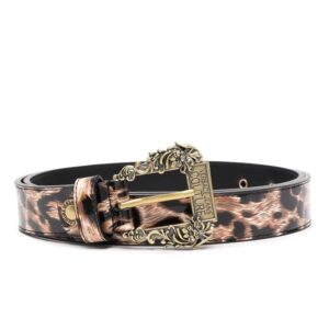 Versace Jeans Couture engraved-logo buckle belt