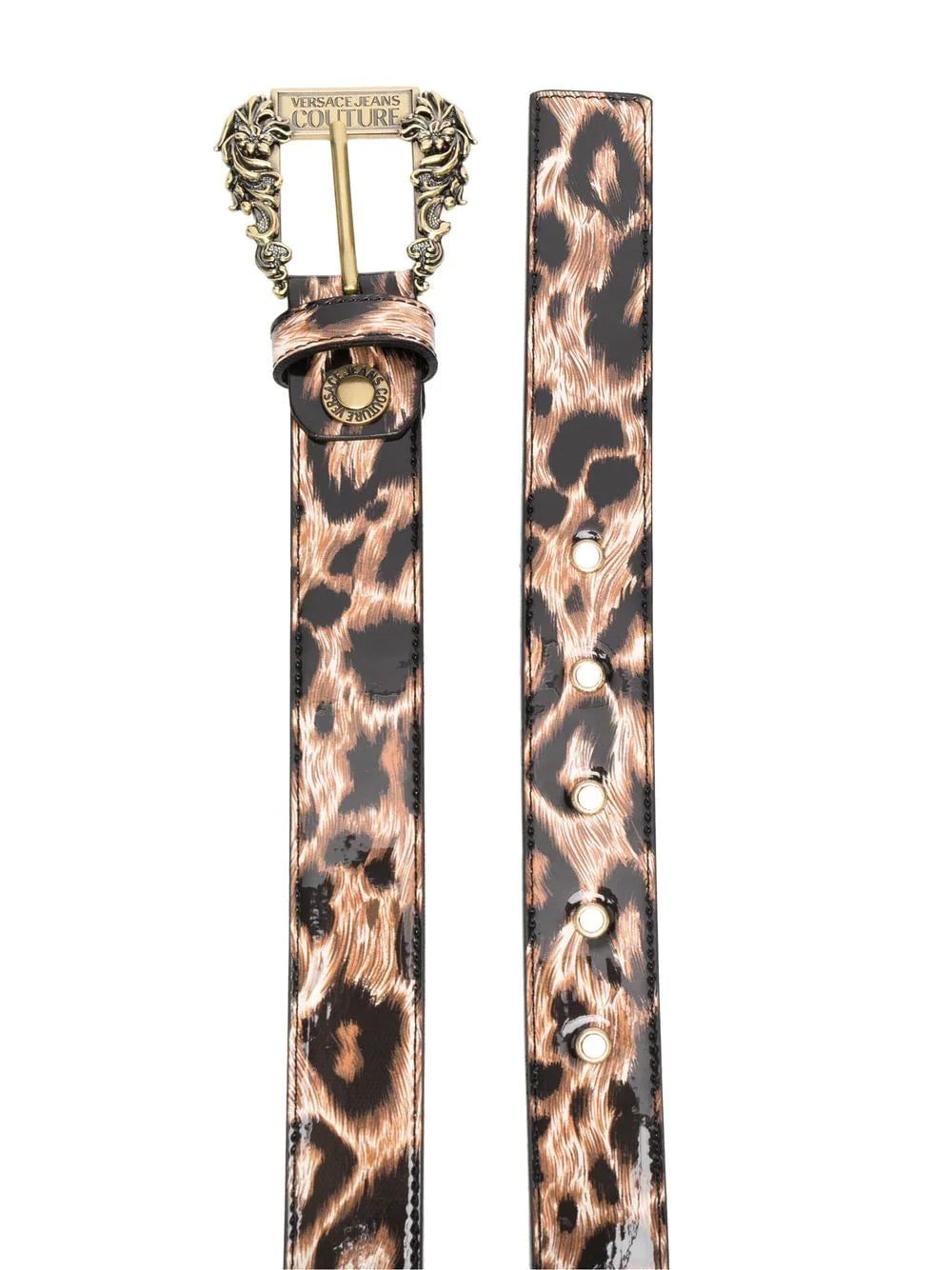 Versace Jeans Couture engraved-logo buckle belt - Image 2