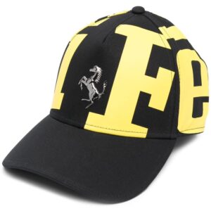 Ferrari logo-print baseball cap