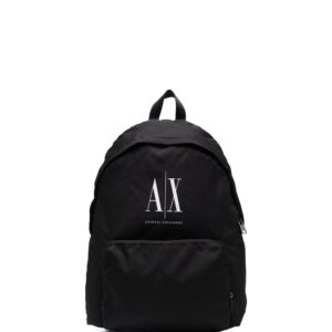 Armani Exchange logo-print zip-up backpack