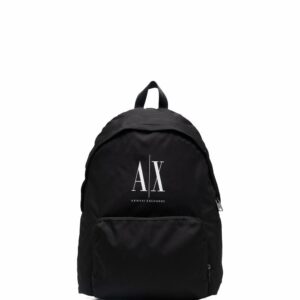Armani Exchange logo-print zip-up backpack