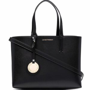 Emporio Armani single-strap pebble tote