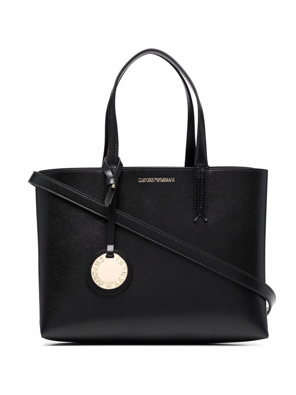 Emporio Armani single-strap pebble tote