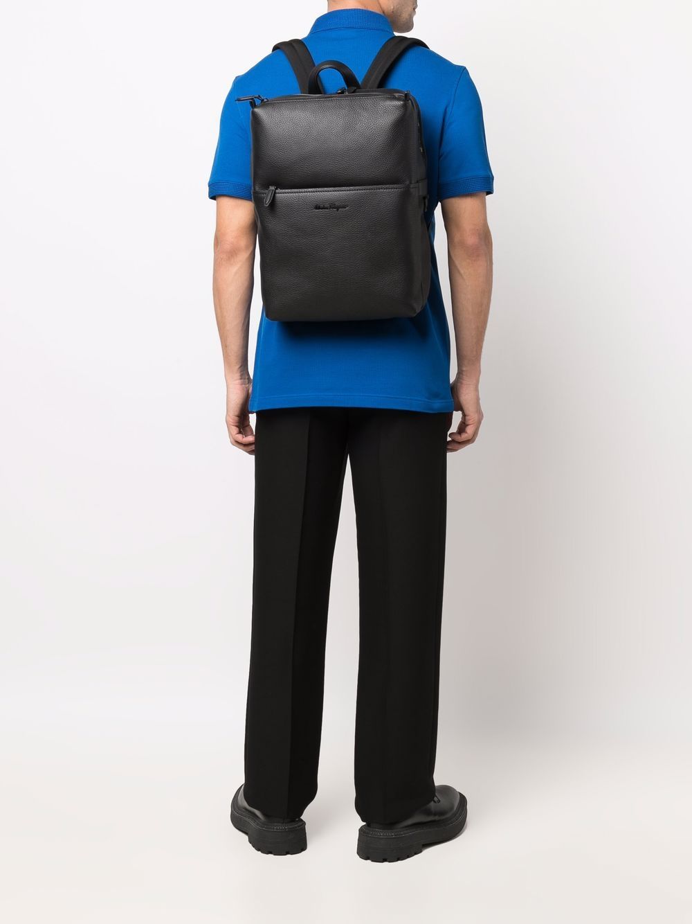 Ferragamo zip-up leather backpack - Image 2