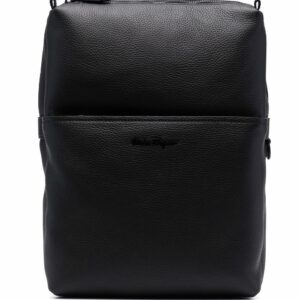 Ferragamo zip-up leather backpack