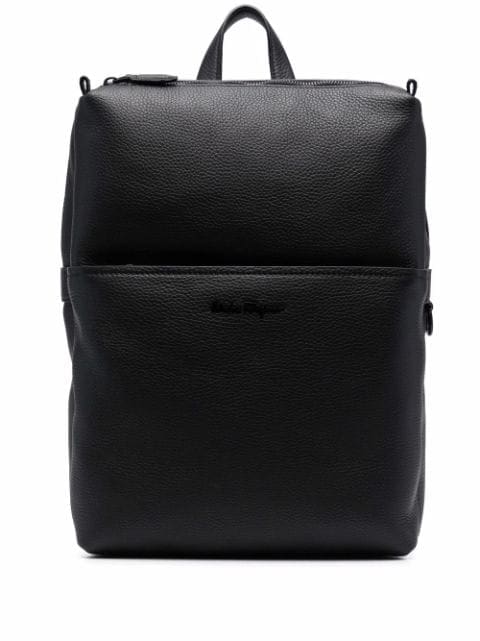 Ferragamo logo-debossed leather backpack - Image 3