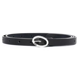 Diesel  slim debossed-logo leather belt