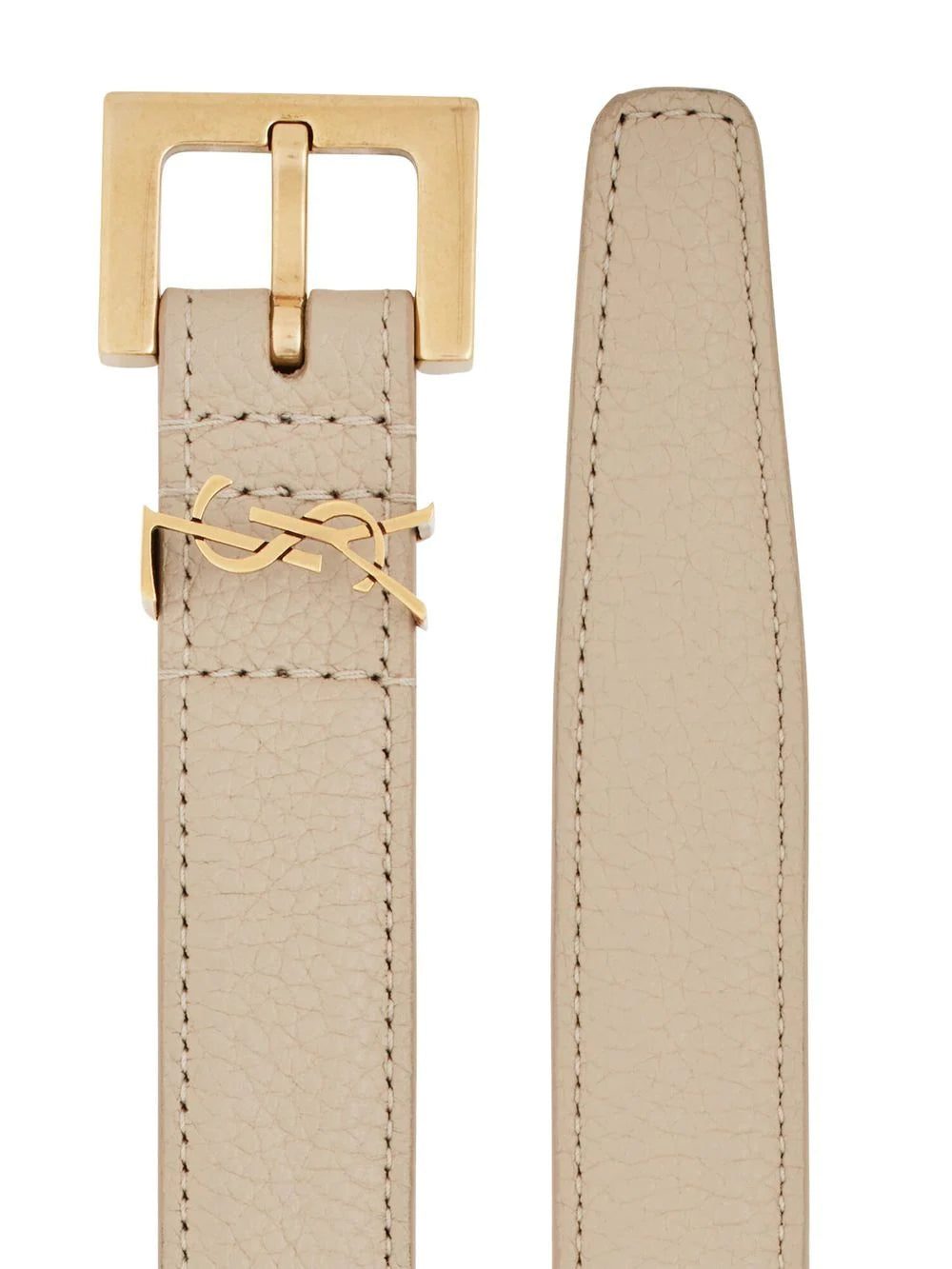 Saint Laurent logo-lettering leather belt - Image 2