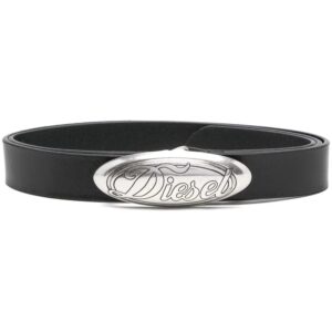 Diesel  logo-buckle leather belt