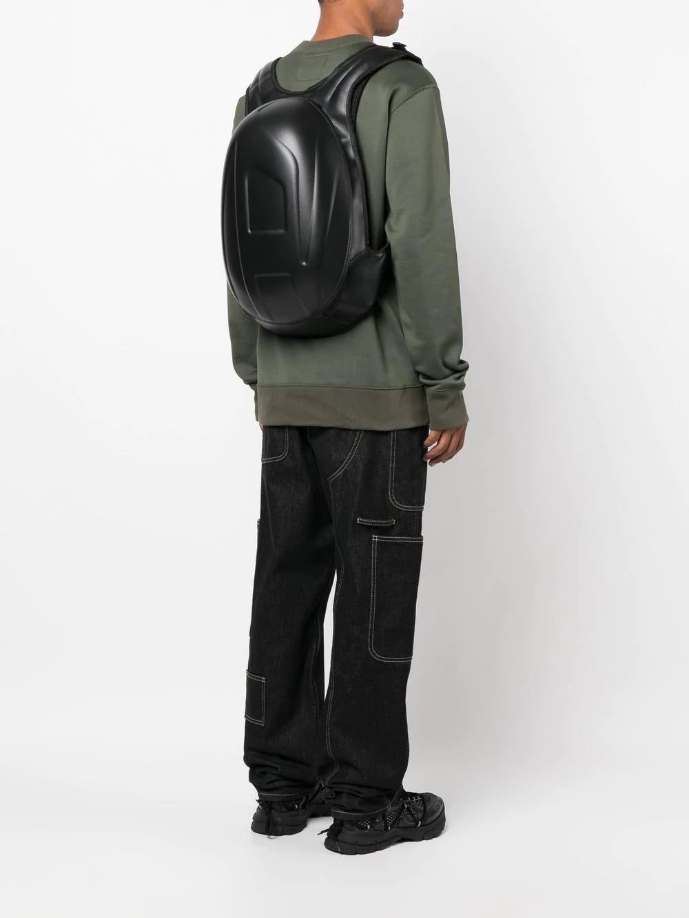 Diesel embossed-logo zipped backpack - Image 2