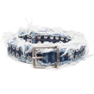 Diesel  distressed-denim belt