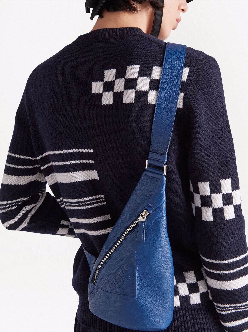 Prada logo-embossed Cross backpack - Image 2