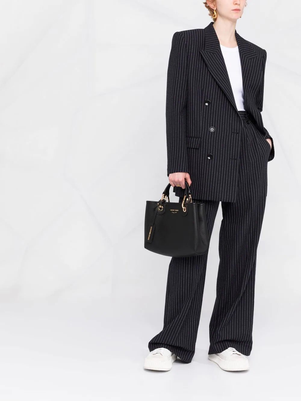 Emporio Armani logo tag tote bag - Image 2