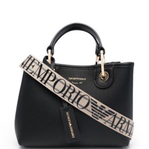 Emporio Armani logo tag tote bag