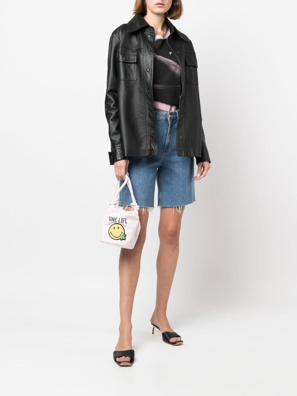 DSQUARED2 applique-detail drawstring tote - Image 2