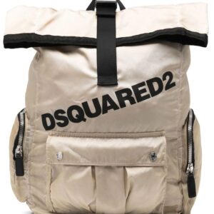 Dsquared2 logo-print buckled backpack