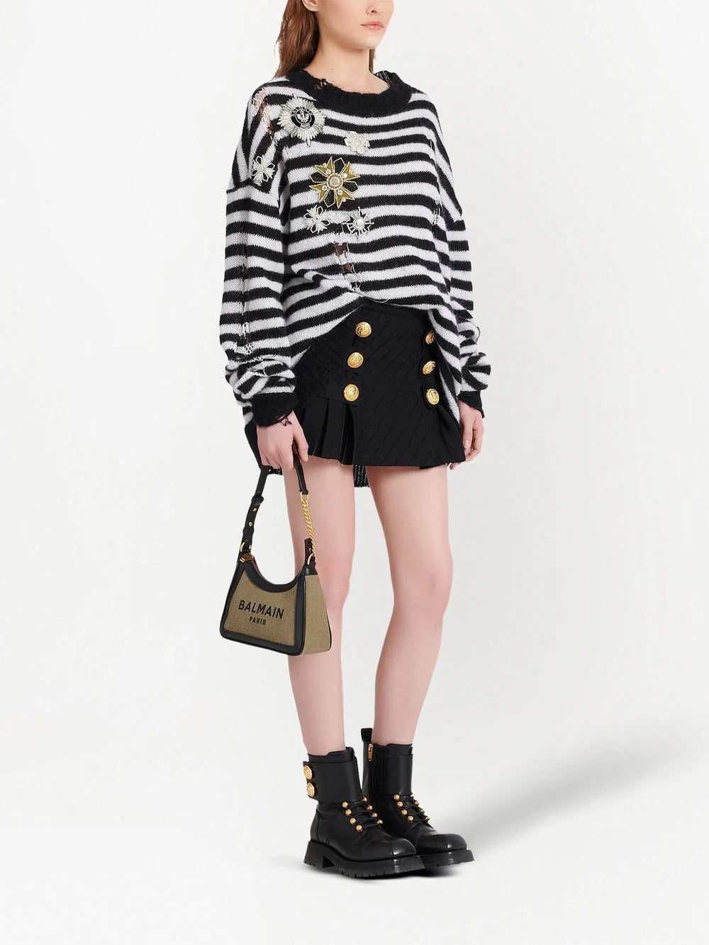 Balmain small logo-print shoulder bag - Image 2