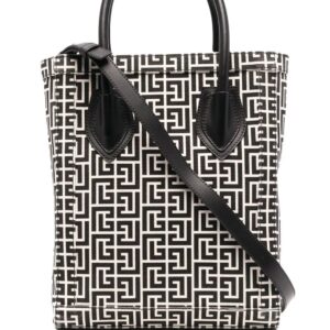 Balmain monogram-pattern tote bag