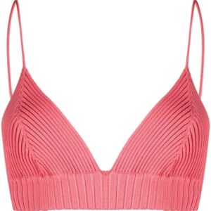 AMBUSH  ribbed-knit slip-on bralette