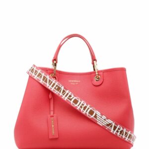 Emporio Armani logo-strap tote