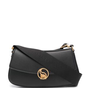 Stella McCartney logo clasp flap shoulder bag