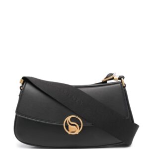 Stella McCartney logo clasp flap shoulder bag