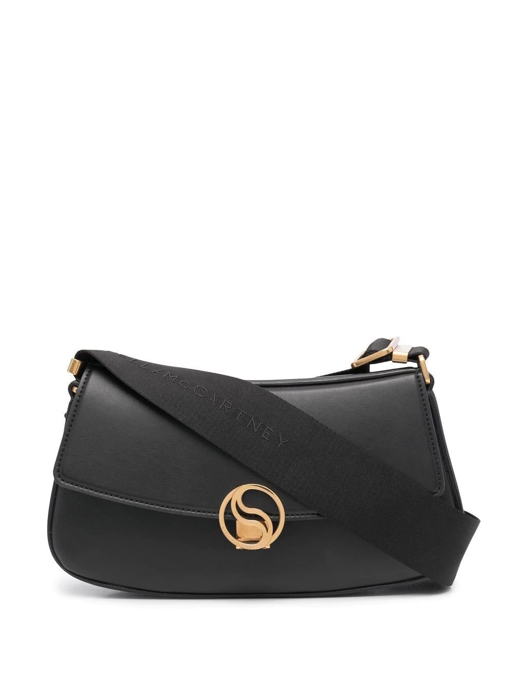Stella McCartney logo clasp flap shoulder bag