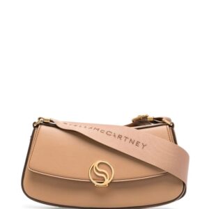 Stella McCartney logo clasp flap shoulder bag