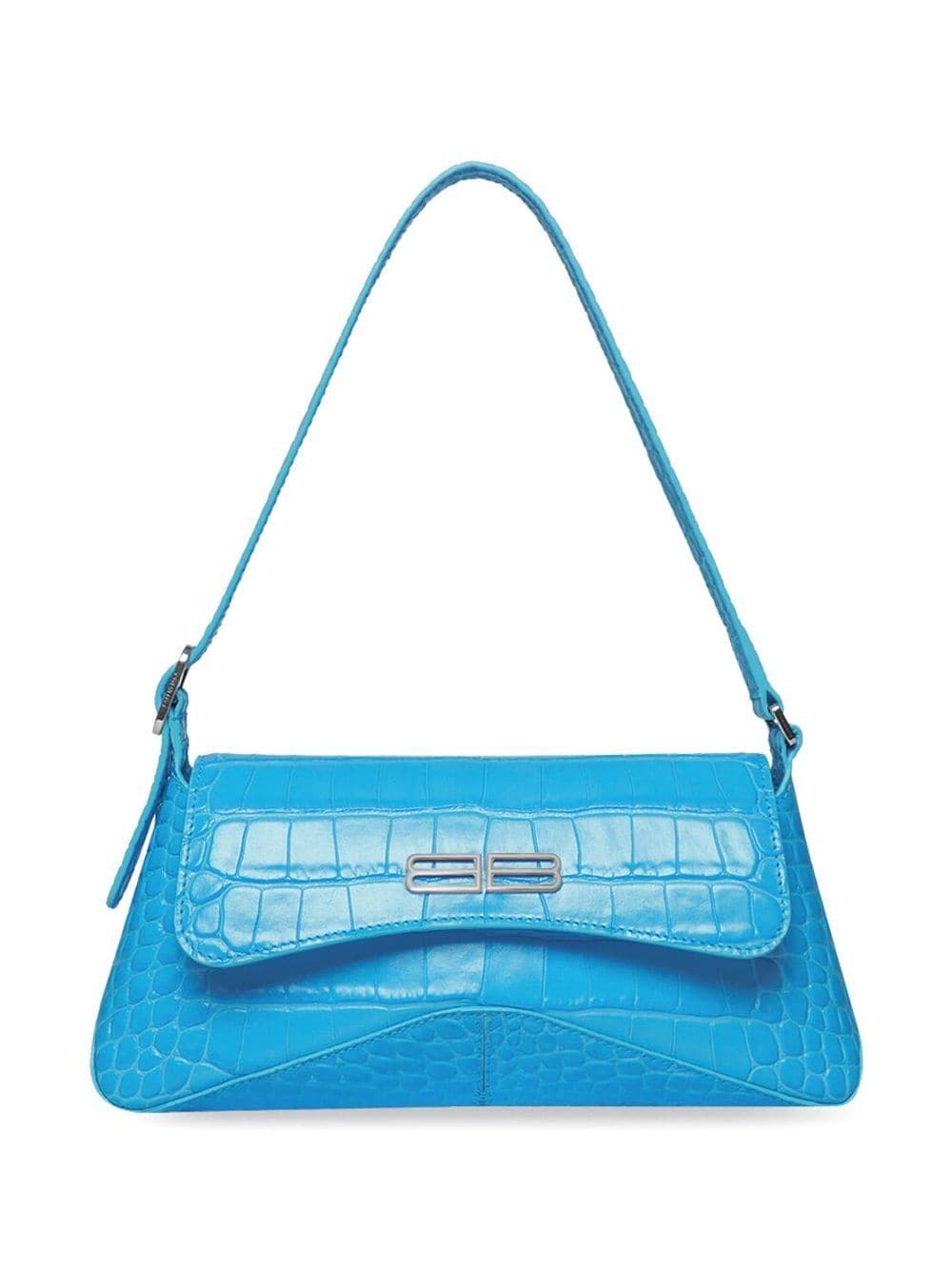 Balenciaga XX small Flap croc-effect shoulder bag