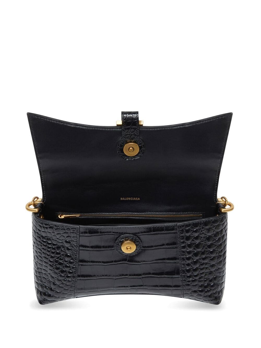 Balenciaga Downtown XS crocodile-embossed shoulder bag - Image 5