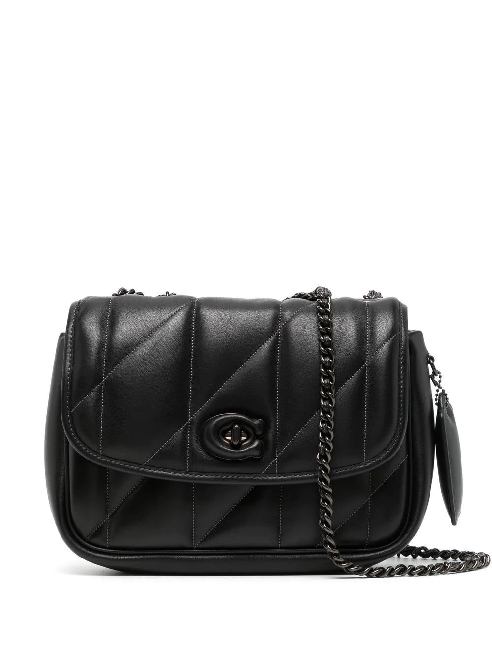 Coach quilted leather shoulder bag