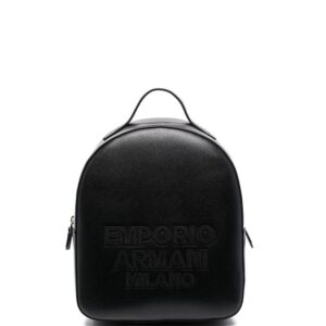 Emporio Armani embroidered logo backpack