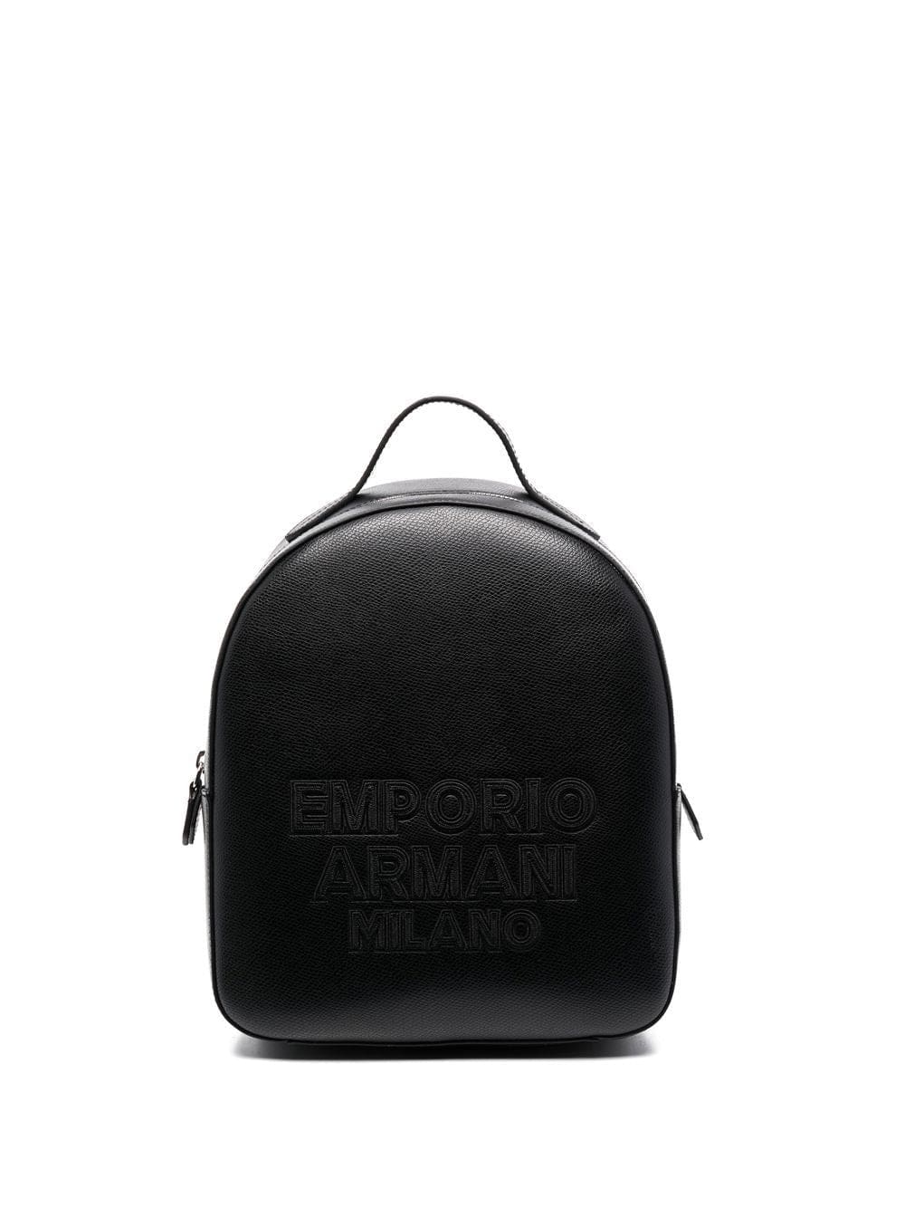 Emporio Armani embroidered logo backpack
