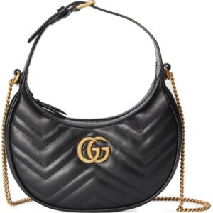 Gucci GG Marmont half-moon shaped mini bag