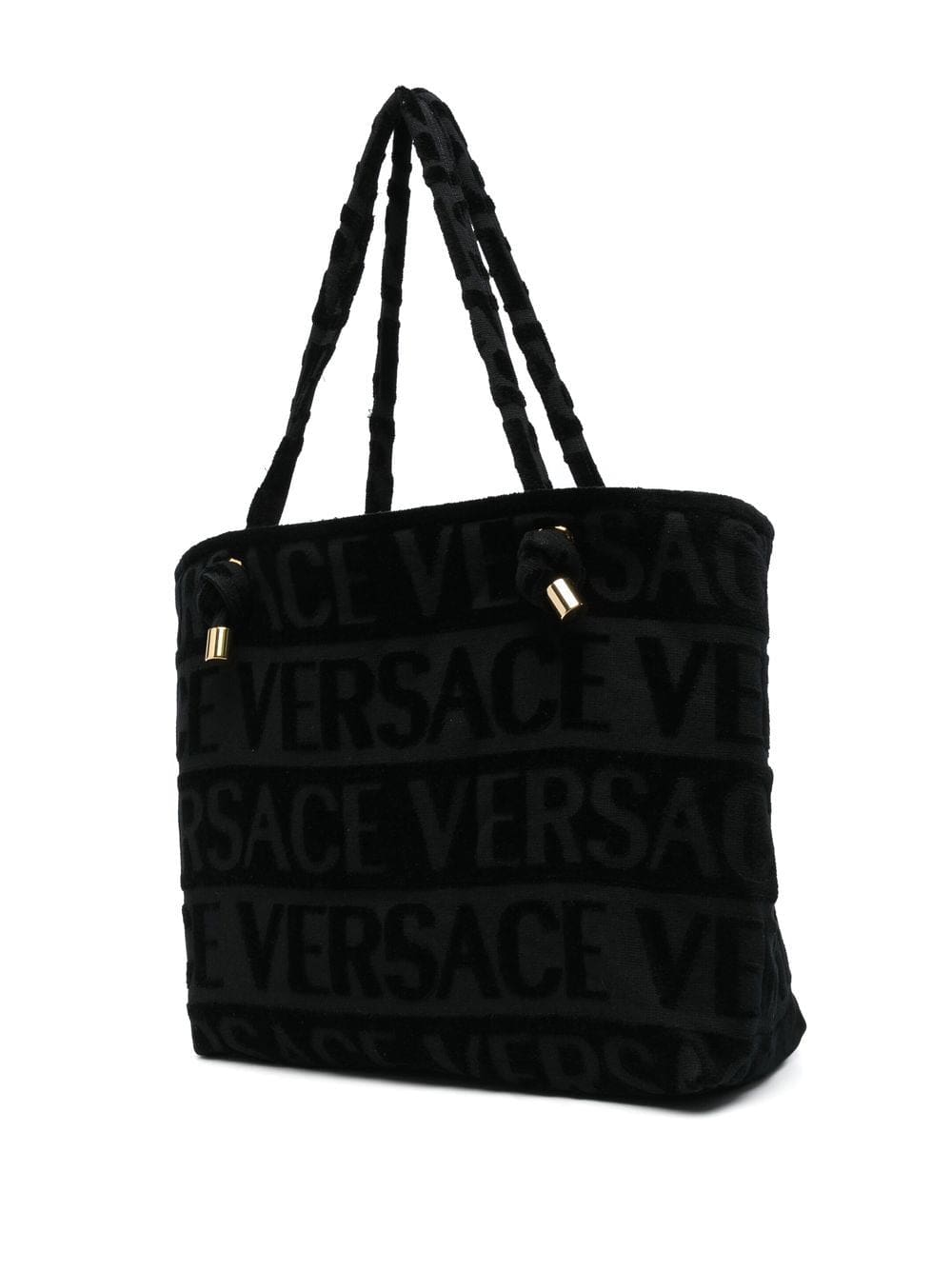 Versace Icon towelling tote bag - Image 3