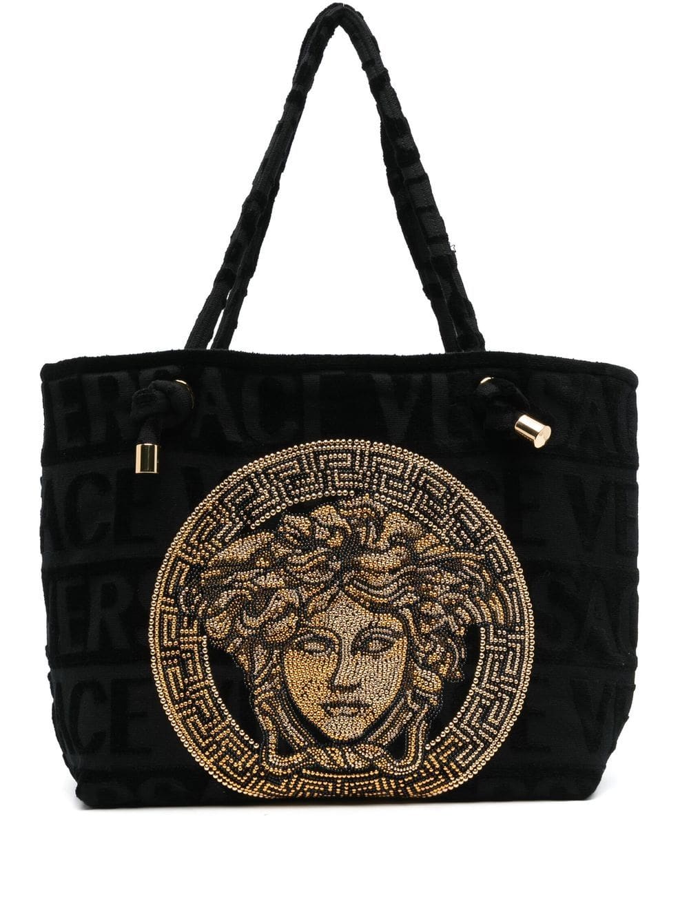 Versace Icon towelling tote bag