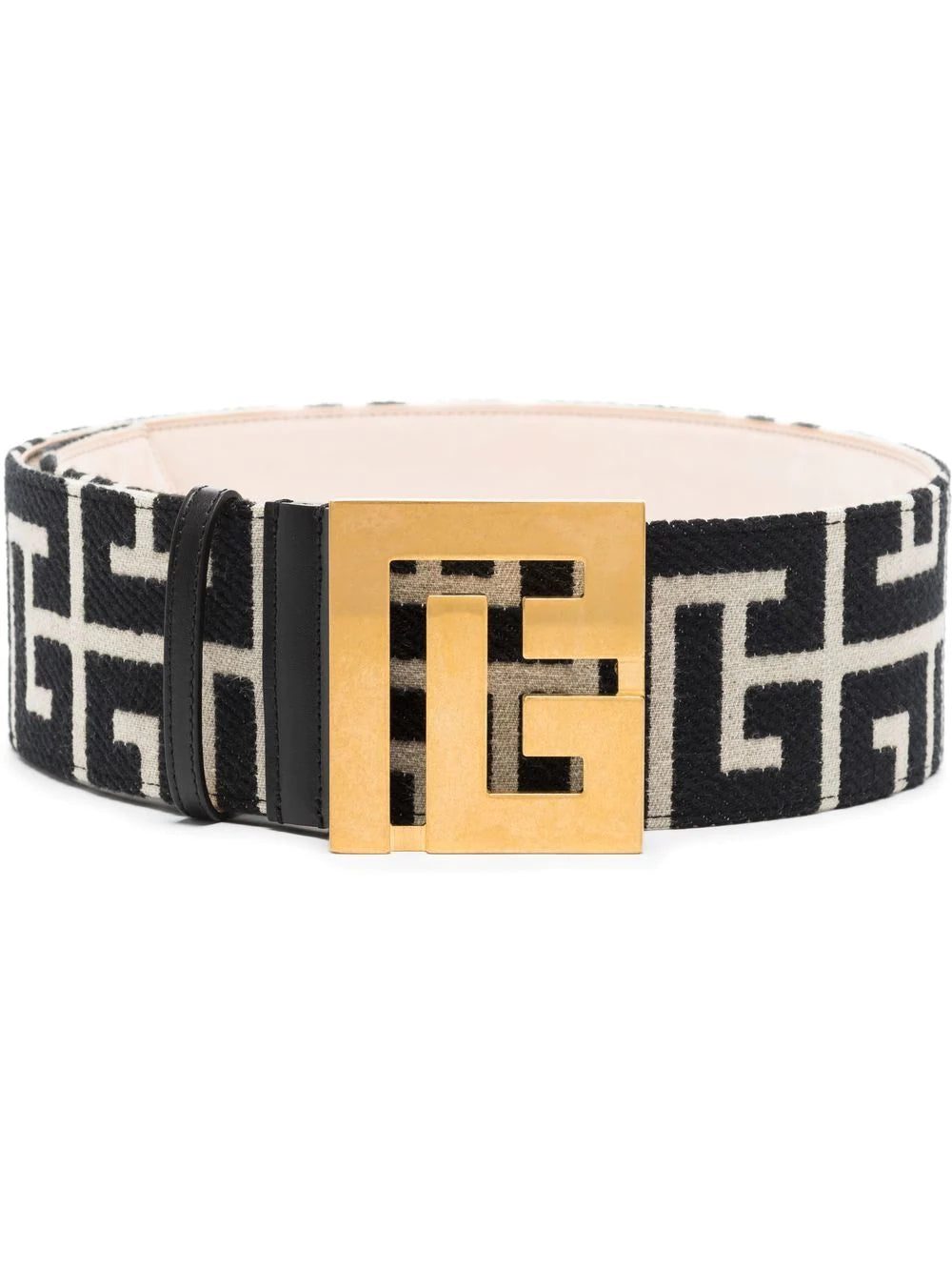 Balmain monogram wide belt