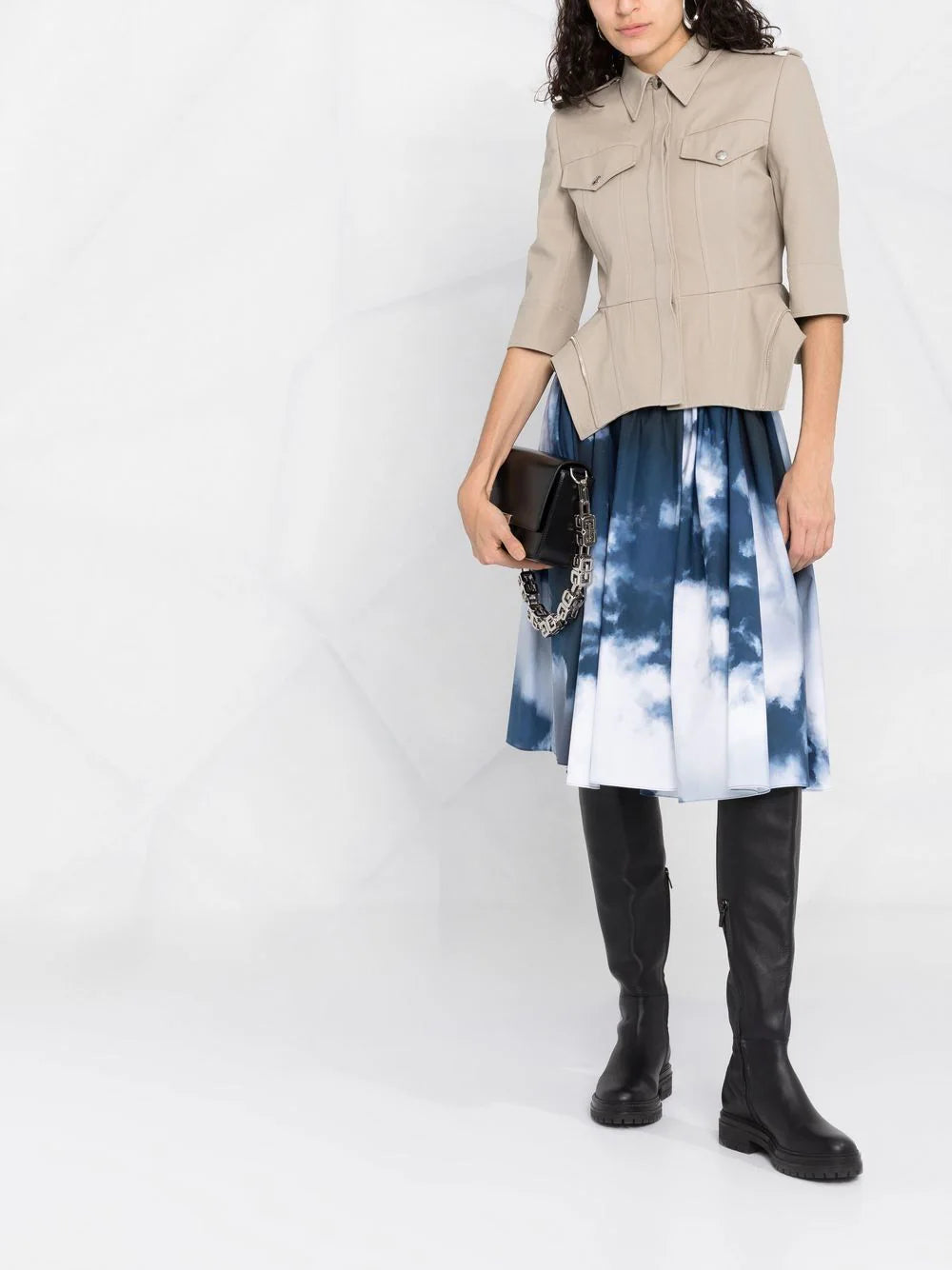 Alexander McQueen fitted peplum cotton shirt - Image 2