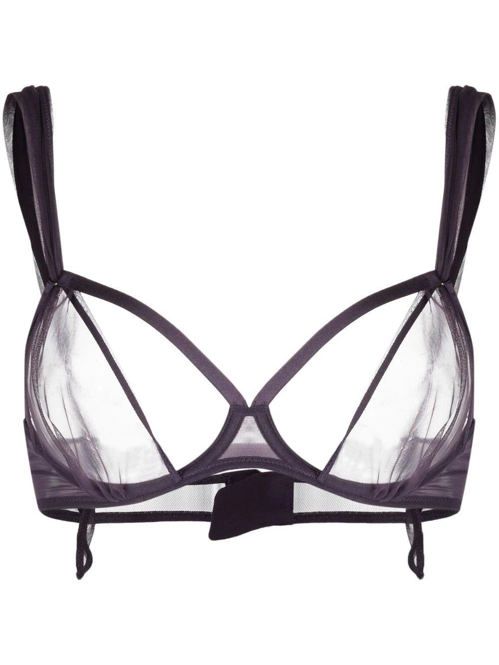 Maison Close Naked sheer scarf bra